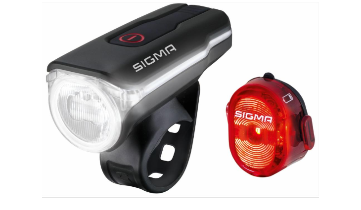 SIGMA Batterielampenset AURA 60 USB / NUGGET II