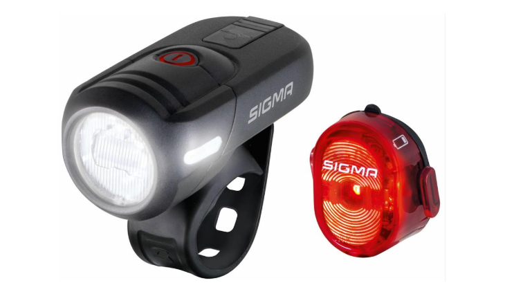 SIGMA Batterielampenset AURA 45 USB / NUGGET II