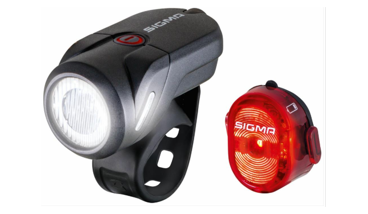 SIGMA Batterielampenset AURA 35 USB / NUGGET II