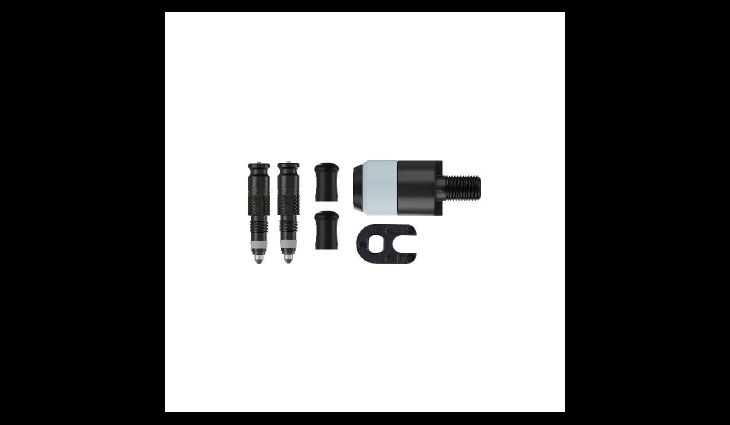 Schwalbe Clik Valve Umrüst-Kit (SV) 2er-Set mit Pumpenkopf