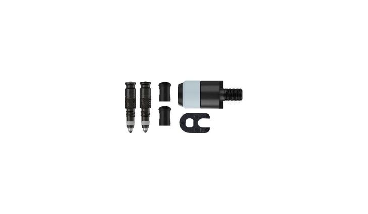 Schwalbe Clik Valve Umrüst-Kit (SV) 2er-Set mit Pumpenkopf